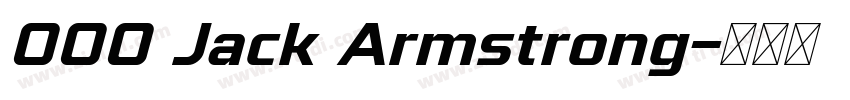 000 Jack Armstrong字体转换